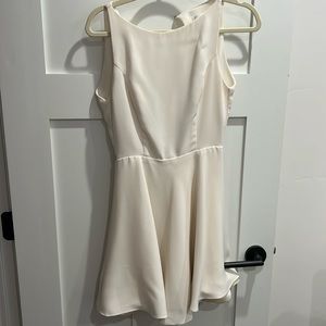 Alexis white fit and flare dress